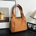 thumbnail image 2 of Bolso de hombro de nailon nuevo de Japón y Corea del Sur, bolso de mano informal de lona de gran capacidad a la moda de color sólido, bolso de mano para mujer, 2 of 5