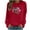 Red, variant on WXLWZYWL Trendy Sweatshirts For Women 2023 Women Casual Valentine'S Day Printing Long Sleeve Tops Hoodless Sweatshirts