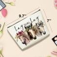 thumbnail image 4 of Cute Western Horse Makeup Bag Horse Gifts for Girls Women Horse Print Stuff Merch for Horse Lovers Funny Christmas Birthday Gifts for Teens   BFF Coworker Sister Hay Girl Cosmeticcase, 4 of 6