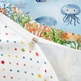 thumbnail image 4 of jejeloiu Watercolor Ocean Life Bedding,Whale Print Duvet Cover Full For Boys,Blue White,Polkadot Reversible,3-Piece,1 Duvet Cover and 2 Pillowcases, 4 of 6