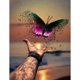 thumbnail image 3 of Cuadros Decorativos Kit de bordado de mosaico de mariposa con pintura de diamante redondo 5D punto de cruz Ndcxsfigh Nuevos Originales, 3 of 9