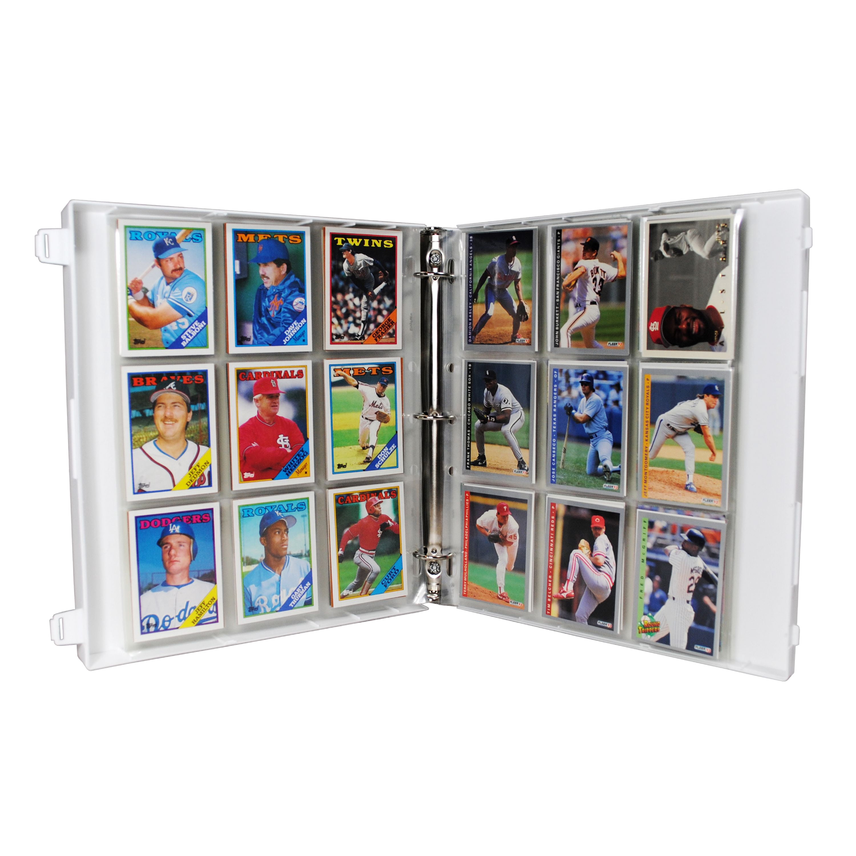baseball card binder walmart NUAHRHY Trading Card Binder with Sleeves, Sports Card Binder Collectible Trading Card Albums with 20 Removable Sleeves (Dark Green, 80 Pockets)
