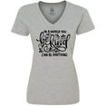 thumbnail image 3 of Inktastic Inspirational Quote In a World You Can be Anything be Kind Women's V-Neck T-Shirt, 3 of 5