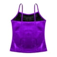 thumbnail image 4 of renvena Kids Little Girls' Cami Shiny Metallic Active Vest Tops for Modern Dance Sports Tee Shirt Performance Costume, 4 of 7