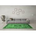thumbnail image 3 of Ahgly Company Indoor Square Oriental Emerald Green Industrial Area Rugs, 7' Square, 3 of 4