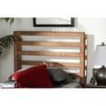 thumbnail image 1 of Baxton Studio Akemi Modern and Contemporary Ash Walnut Finished Wood Twin Size Headboard, 1 of 5