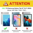 thumbnail image 6 of Fintie Rugged Shockproof Case for Samsung Galaxy Tab A7 10.4'' 2020 Model (SM-T500/T505/T507), Unibody Hybrid Full Protective Bumper Kickstand Cover with Built-in Screen Protector, 6 of 7