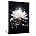 Black and White Lotus Flower Painting - 2