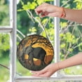 thumbnail image 6 of Spring Elephant Wreath Artistic Stained Glass Suncatcher Office Home Unique Women Gift, 6 of 8