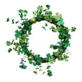 thumbnail image 1 of Guirnalda de plantas artificiales, guirnalda de plantas de simulación, decoración DIY para puerta delantera, corona de simulación de Festival irlandés, 1 of 8