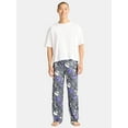 thumbnail image 2 of Nightmare Before Christmas Men's & Big Men's Jack Skulls Graphic Lounge Pants, Sizes S-2XL, 2 of 5