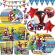 thumbnail image 2 of Spidey y sus increíbles amigos decoraciones de fiesta Spiderman vajilla desechable mantel fondo para niños suministro de cumpleaños, 2 of 5