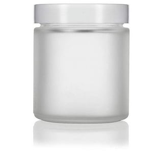 Clear Straight-Sided Glass Jars - 2 oz, Black Plastic Cap S-15846P