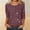 Brown, variant on Women's Retro Wave Graphic Tee Crew Neck Short Sleeve Regular Fit Casual Lightweight Summer Top