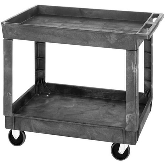 Quantum Storage PC4026-33 Polymer 2 Shelves Cart, 40 x 26 x 32.5 in.