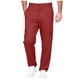 thumbnail image 4 of Amzcrzy Pantalones Clásicos Hombre Color Liso Cintura Elástica Cómodos Transpirables Elásticos Moda Informal Senderismo Pescar Correr Ejercicio Bolsillos Tallas S-3XL Rojo, 4 of 8
