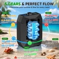 thumbnail image 5 of NOCOEX Camping Shower with LED Lights, 6000mAh Rechargeable & 5 Pressure Modes, 2.6 GPM & IPX8 Waterproof Portable Camping Shower for Beach, Pet Cleaning, Car Washing, 5 of 11