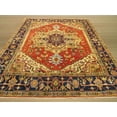 thumbnail image 3 of Hand-knotted Wool Rust Traditional Oriental Serapi Rug, 3 of 3