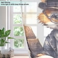 thumbnail image 4 of Fox Glasses Book Hat Suit Blackout Curtains Thermal Insulation 63 inch Grommet for Bedroom Living Room Bathroom Kitchen Windows 2 Pack, 4 of 6
