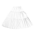 thumbnail image 3 of Women's Mid Length Skirt With Pockets High Elasticity Waist Flowing Ruffles Casual Summer Bohemian Style A Line Skirt Festival Skirt plus Size Pencil Skirt for Women Skirt Bathing Suits for Women plus, 3 of 3
