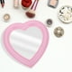 thumbnail image 2 of EeaseMX 1 espejo de pared con forma de corazón para maquillaje femenino., 2 of 8