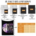thumbnail image 3 of Basketball Throw Blanket, 60" x 50" Flannel Cool Basketballs Themed Printed Stuffed Plush Black Blankets, Soft Nap Throw Blanket for Home Boys Girls Women Basketball Lovers Gifts, 3 of 6