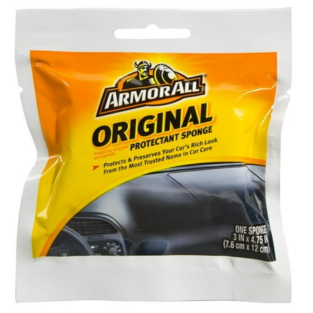Armor All Original Protectant Sponge, Cleans & Protects Your Car (Best Way To Clean Car Interior Vinyl)