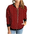 thumbnail image 4 of Womens Zip Up Sweatshirts Jackets Long Sleeve Casual Loose Outwear with Pockets, 4 of 6