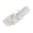 White, variant on Women's Strappy Slip on Open Toe Slide Sandals Squared Slippers Flat Sandals Pink 9.5