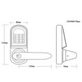 thumbnail image 5 of Fichiouy Keyless Door Lock Digital Electronic Code Entry Lock Keypad Password Left Handle, 5 of 6