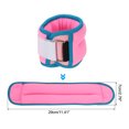 thumbnail image 2 of Uxcell Poids de Cheville Sangles de Poids de Jambe Réglables 1 Lb Ensembles de Poids de Cheville Rose, 2 of 7