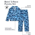 thumbnail image 2 of Beverly Hills Polo Club Boys Pajama Set Lightweight Button Down Long Sleeve Pajamas and Pajama Pants, 2 of 7