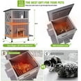thumbnail image 4 of Aivituvin Heated Cat House with Heating Pad & Insulated Liner for Winter, Insulated Outdoor Cat House for Outdoor Indoor, Weatherproof Two Story Cat Shelter for Feral & Stray Cats, 4 of 7