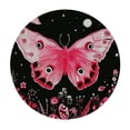 thumbnail image 4 of WYYP Butterfly Flowers Stars Round Tablecloth - Great for Home Kitchen/Parties/Holiday Dinner - 100% Polyester Fiber White, 4 of 8