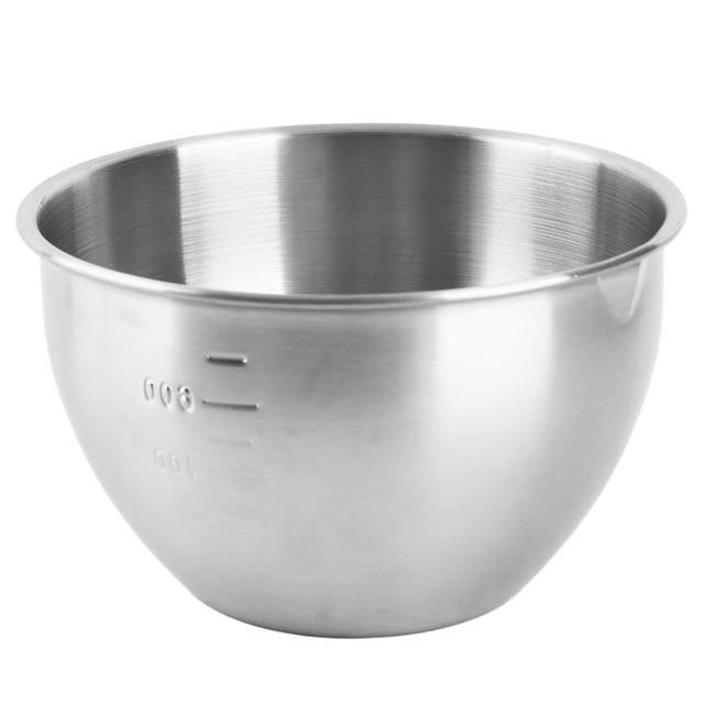 Recipiente Para Mezclar Refrigerador Apto Para Lavavajillas Cuenco Grueso Para Servir De Acero Inoxidable 304 Con Escala Para Ensalada Fruta Para Hornear Alta Resistencia