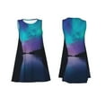 thumbnail image 7 of Pofeuu Night At Lake Aurora Print Women's Sleeveless Dress, Loose Fit Summer Dress, Casual Tank Dress for Women, 7 of 7