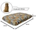 thumbnail image 2 of Waves Pet Bed, Abstract Pattern Illustration with Waves Hand-drawn Style Graphic Ornamental Curves, Resistant Pad for Dogs and Cats Cushion with Removable Cover, 24" x 39", Multicolor, by Ambesonne, 2 of 4