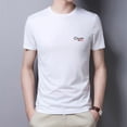 thumbnail image 2 of Camiseta de seda de hielo para hombre, camisetas de manga corta de verano 2023, finas, transpirables, de secado rápido, camisetas holgadas informales con estampado de letras a la moda para hombre, 2 of 5