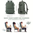thumbnail image 3 of Large Capacity Travel Storage Backpack, Lightweight Solid Color Rucksack, All-Match Versatile Bag, 3 of 5