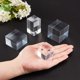 thumbnail image 3 of 4 Cubos de Exhibición Acrílicos Transparentes para Joyería, Bases para Exhibición de Joyería, Bloques Cuboides Acrílicos Pulidos Transparentes, Accesorios Fotográficos, Soporte de Pedestal, 3 of 7