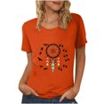 thumbnail image 1 of Hauts d'Été Décontractés Adulte Mode Été Manches Courtes Col Rond Imprimé Blouse T-Shirt Hauts Chemise, 1 of 5