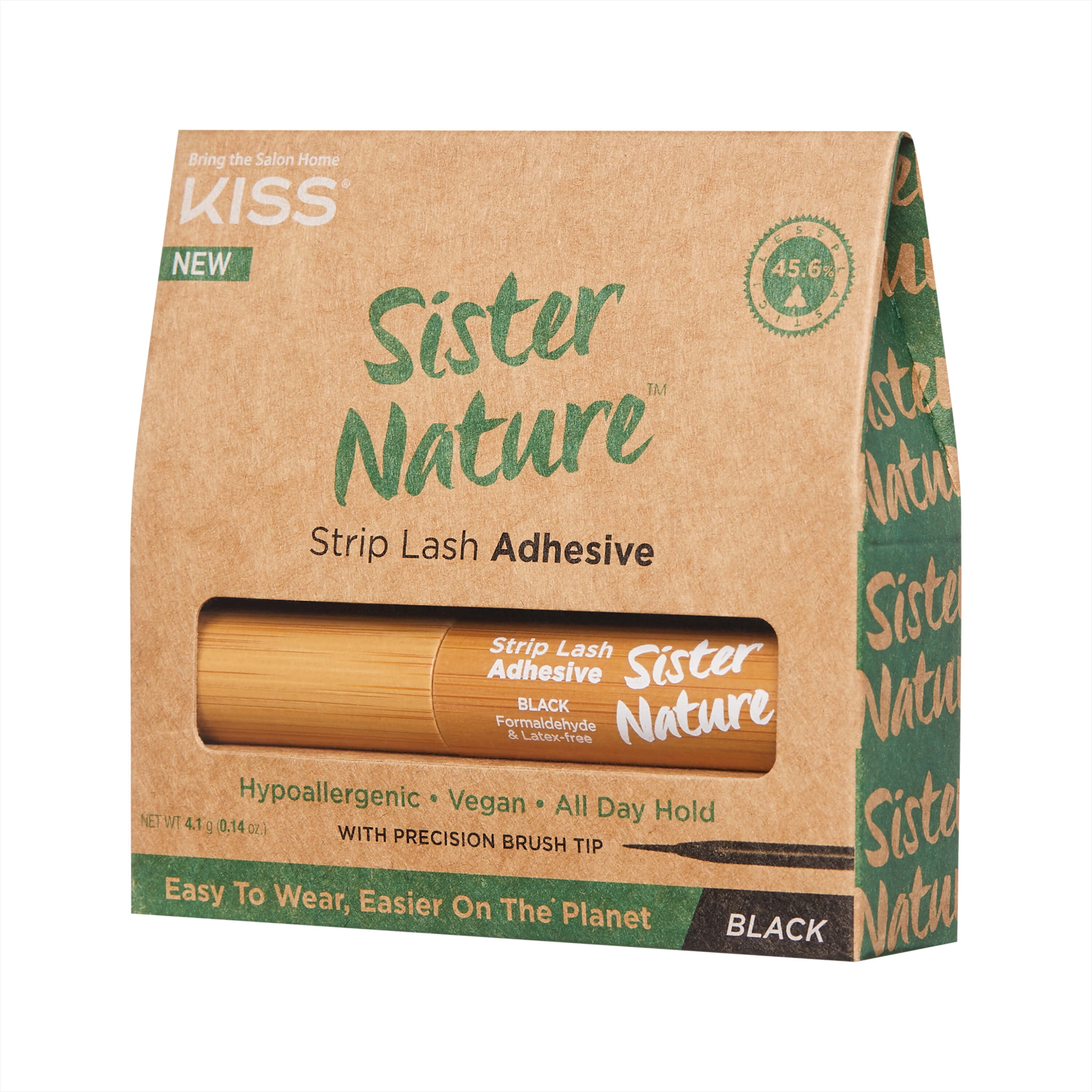 KISS Sister Nature Strip Lash Adhesive, Black, 0.14oz