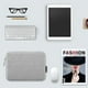 thumbnail image 4 of Qarigey Bolsa para tableta de 14/15/17 pulgadas, organizador electrónico, funda Universal para teléfono, contenedor de Cable, Estuche de Bolsas de mensajero y de hombro Gris 14-15 pulgadas, 4 of 6