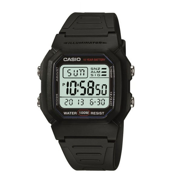 Casio Adult Men's Classic Digital Sport Watch with Resin Band W800H-1AV