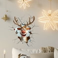 thumbnail image 4 of SugarBloom Christmas Wall Decals Creative Breaking Wall Design for Bedroom Living Room Entryway, Home Decoration Removable Festive Holiday Wall Stickers for Christmas,, 4 of 6