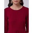 thumbnail image 2 of Zima Leto Women's Solid Peplum Fitted Dress, 2 of 7