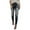 Black, variant on Idoravan Jeans for Women Ripped Women Hight Waisted Skinny Hole Stretch Slim Pants Calf Length