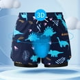 thumbnail image 5 of Boys Swim Trunks with Boxer Brief Liner Compression Swimming Shorts Stretchy UPF Quick Dry Swimsuit, 5 of 10