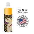 thumbnail image 4 of Carolines Treasures LH9079MUK Labrador Yellow Candy Corn Halloween Portrait Ultra Hugger for slim cans Slim Can, 4 of 6
