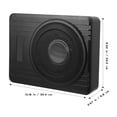 thumbnail image 2 of TABLZONE Ultra Thin Black Auto Under Seat Subwoofer with Amplifier for Car Audio System, 2 of 6